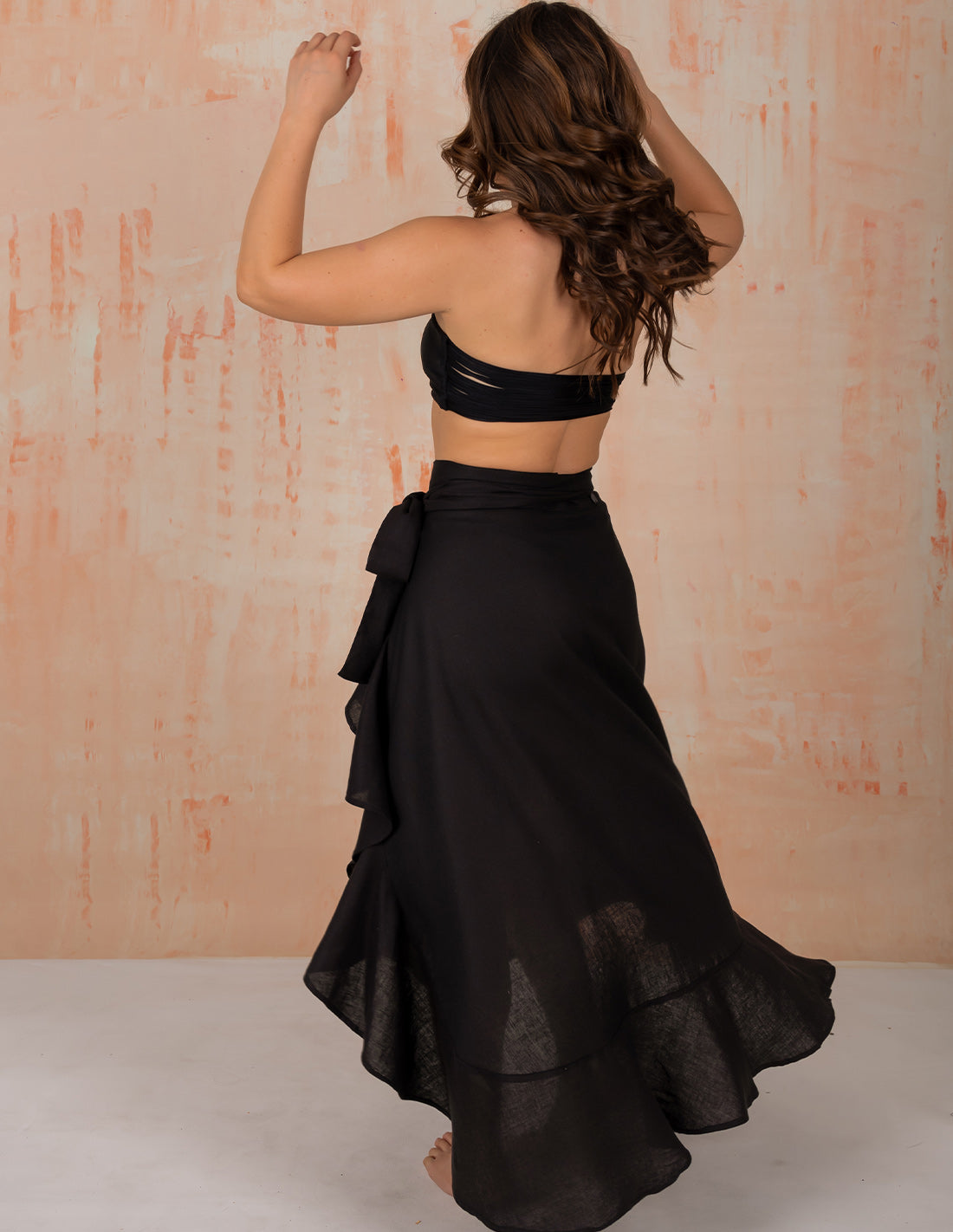 Wave Skirt Black