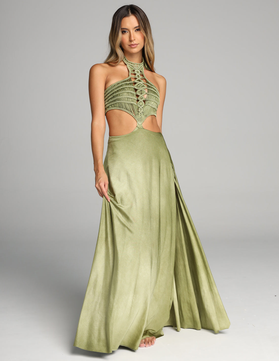 Ventus Skirt Green Stone. Skirt In Green Stone. Entreaguas