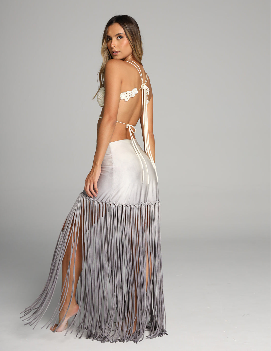 Aloha Skirt Faded Gray