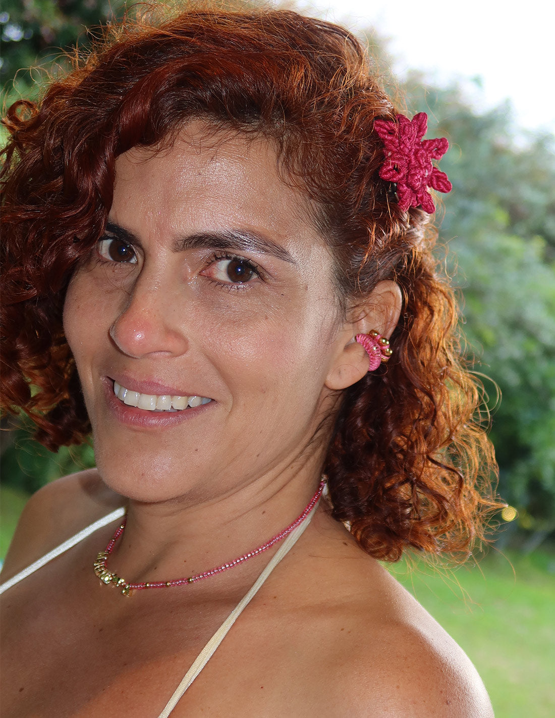 Magna Choker Pink + Golden