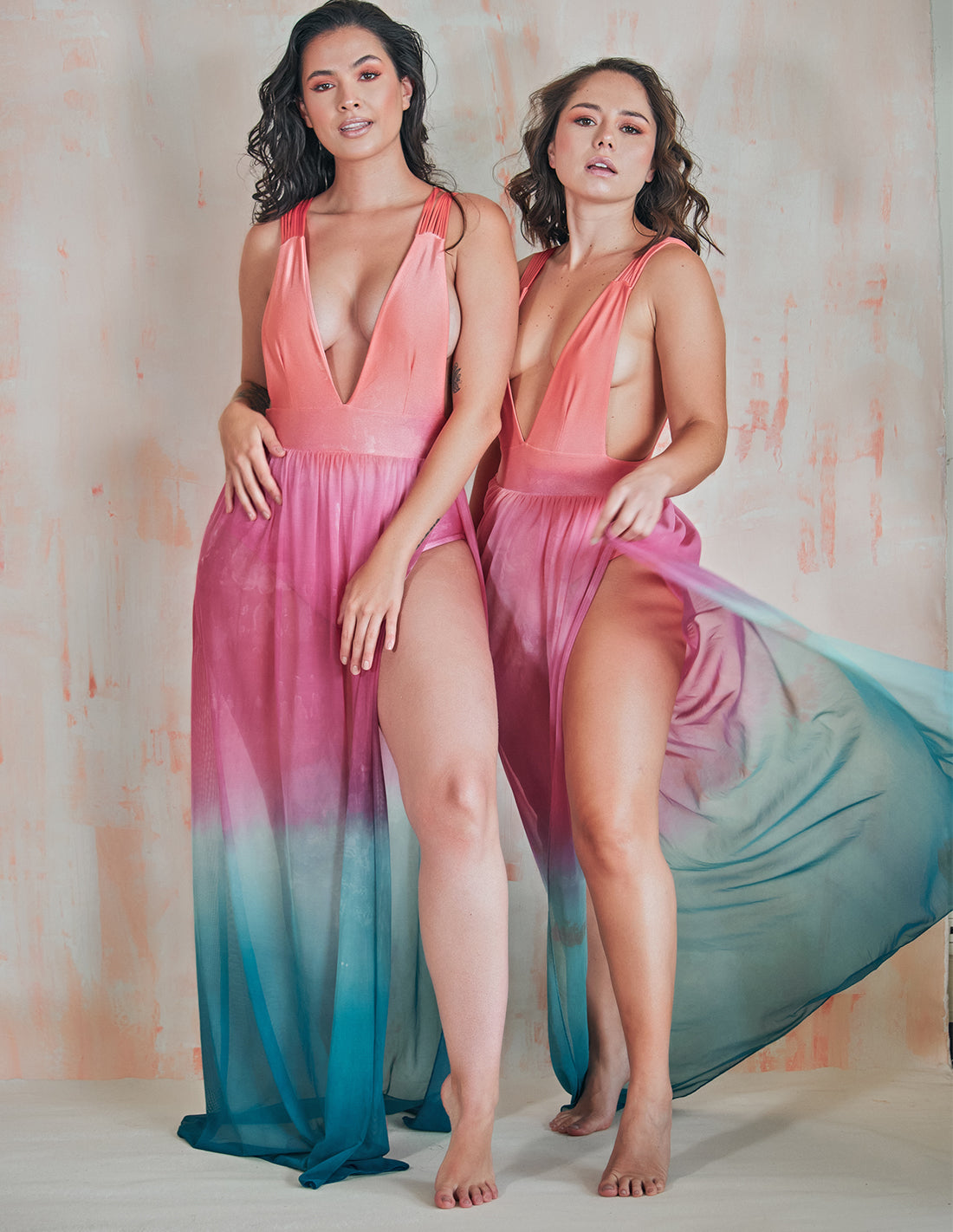 Coralito Dress Uyuni Thermas. Hand-Dyed Dress In Uyuni Thermas