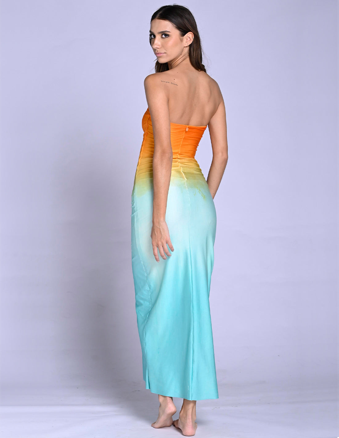 Harmony Dress Orange + Mint