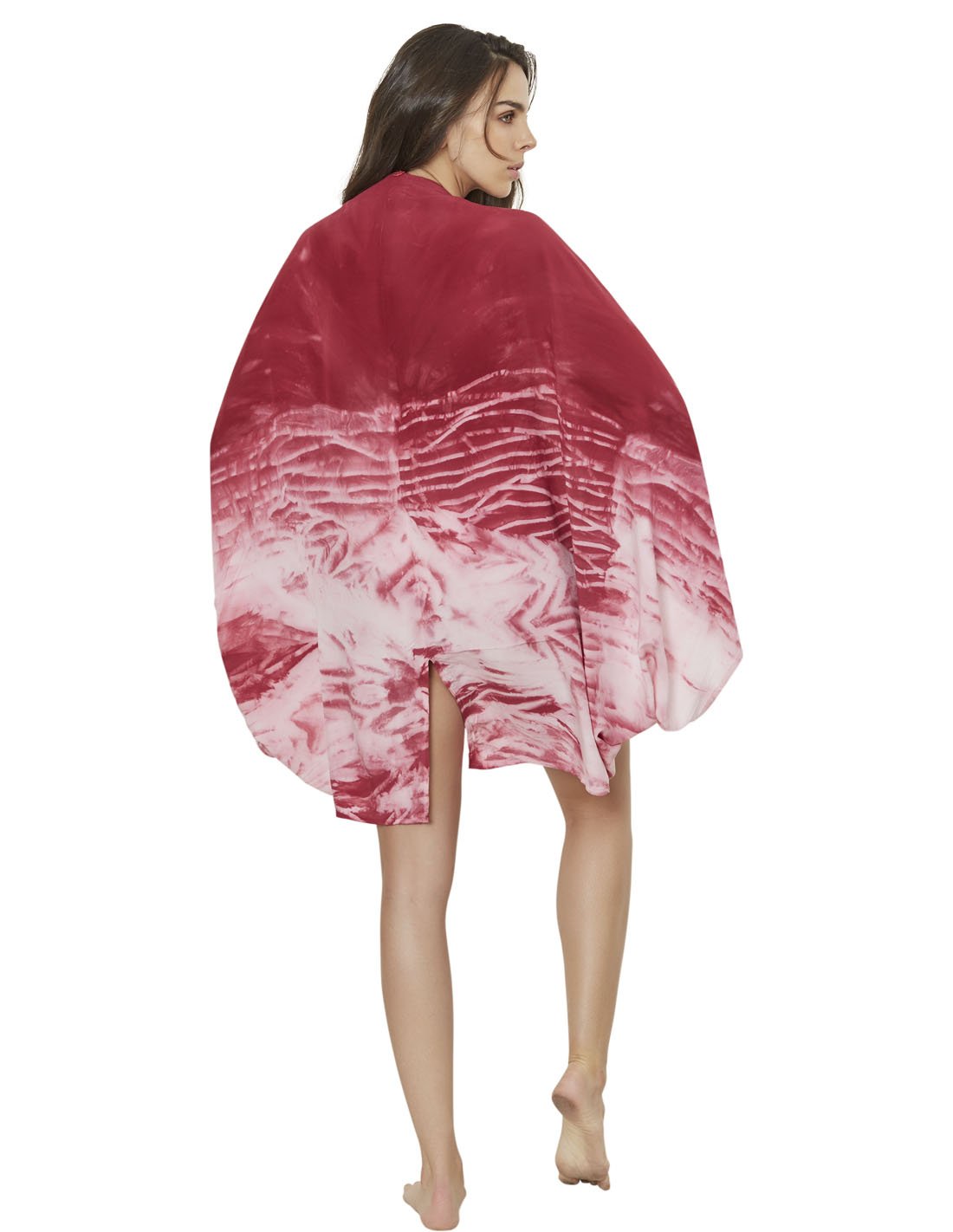 beach poncho in burgundy (hd) phallus ech013919 2