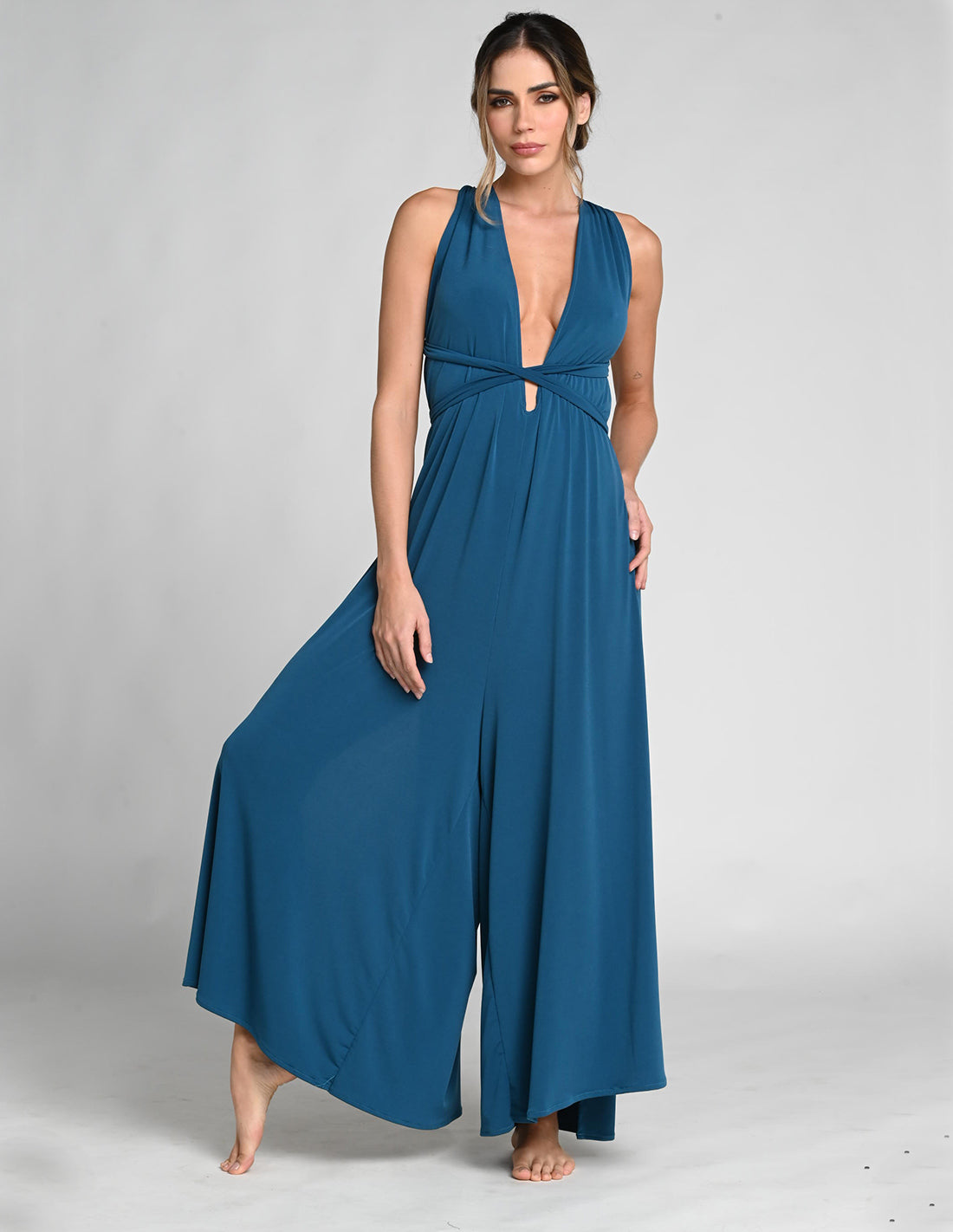 Lush Jumpsuit Oil Blue. Jumpsuit In Oil Blue