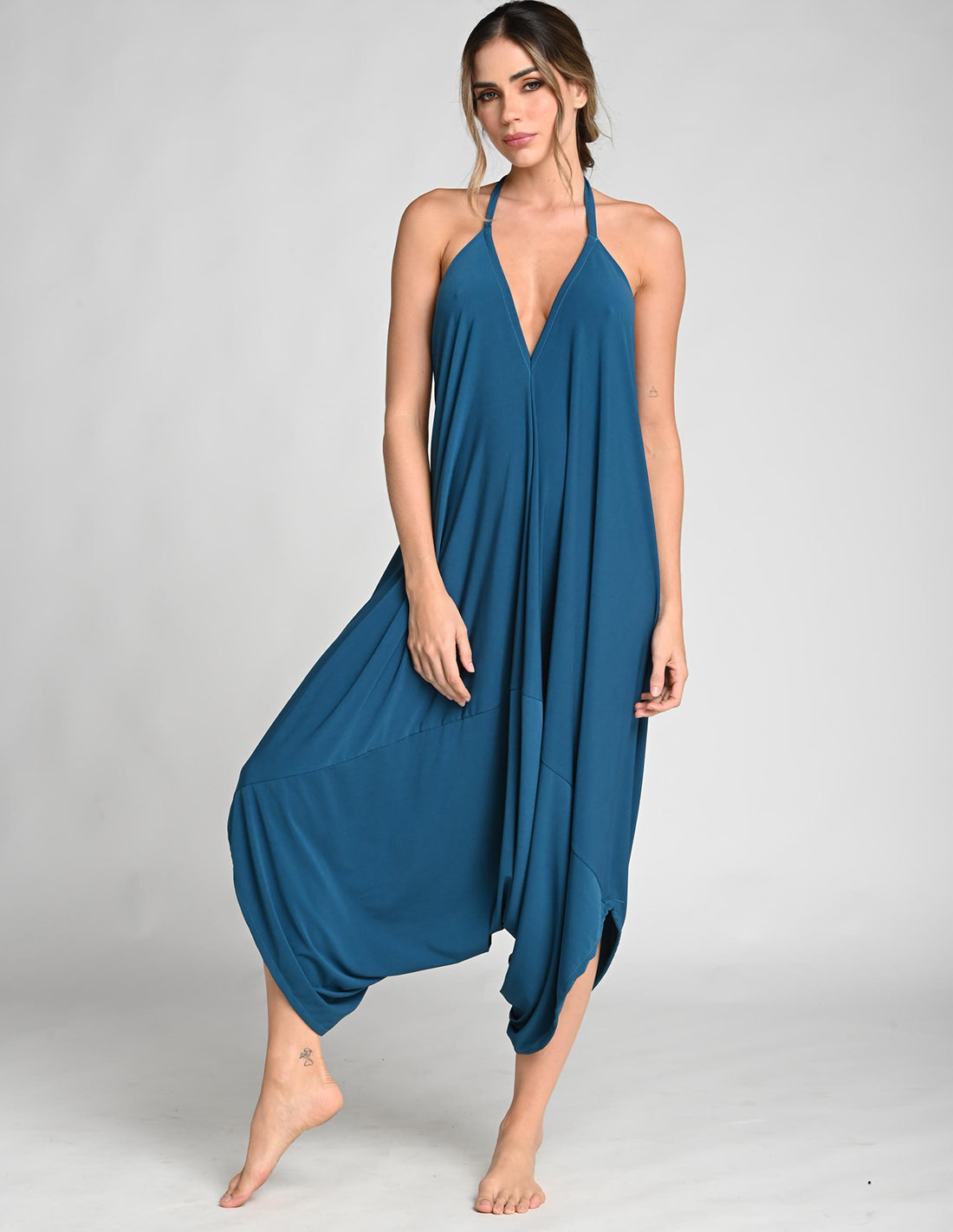 Moss Jumpsuit Oil Blue. Jumpsuit In Oil Blue