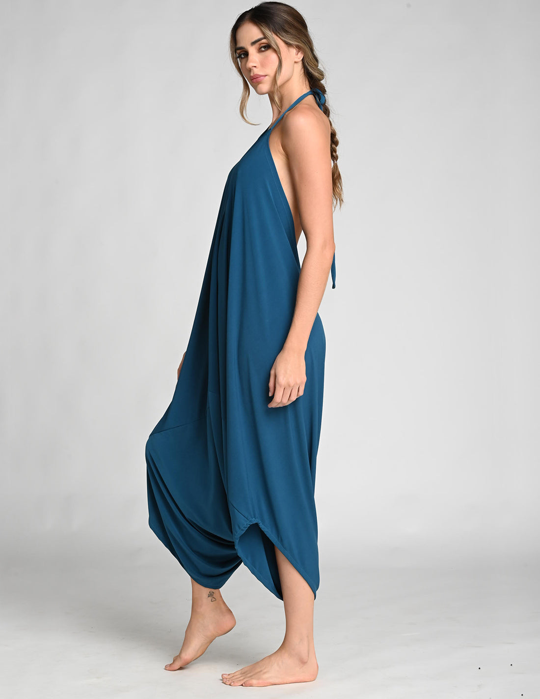 Moss Jumpsuit Oil Blue. Jumpsuit In Oil Blue