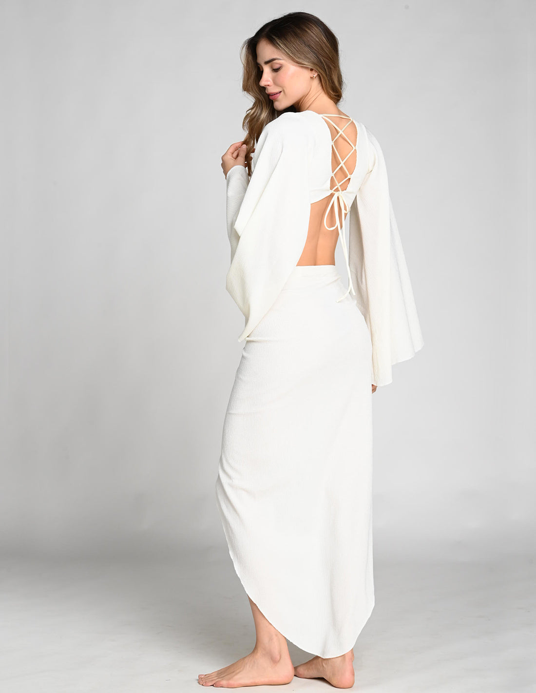 Naiya Skirt Ivory. Skirt In Ivory