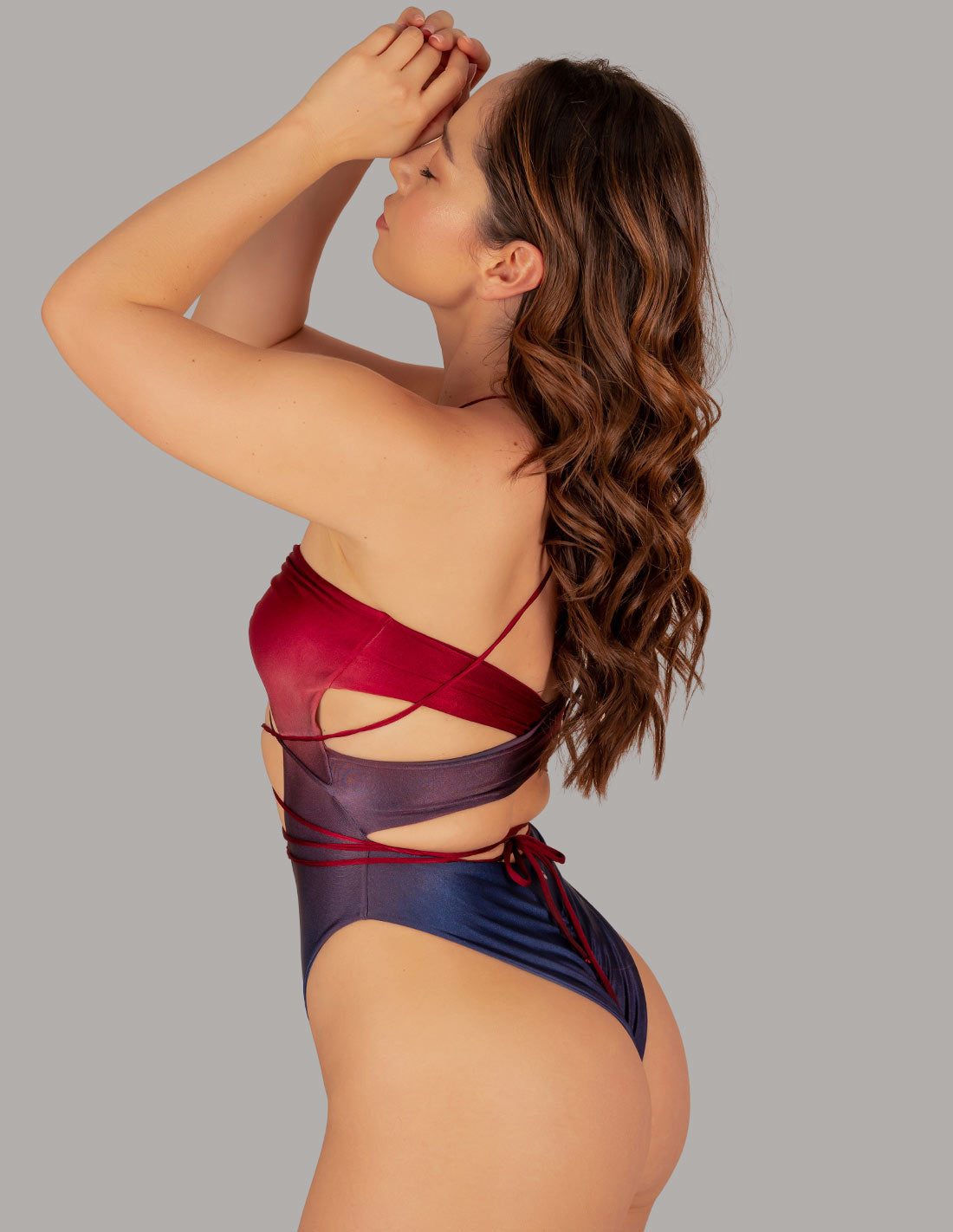 Heart One Piece Metal Red + Metal Blue