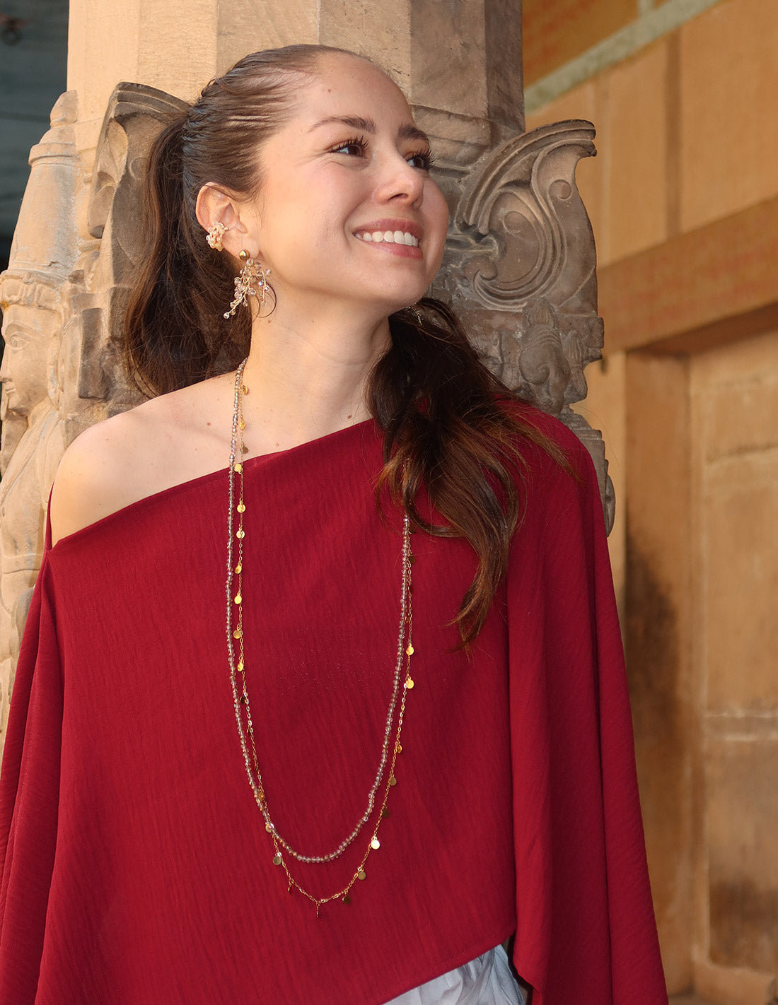 Suri Necklace Ochre Tornasol