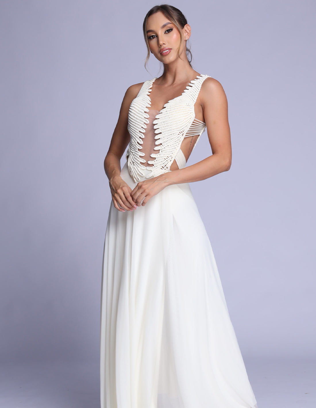 A-line Macramé Dress