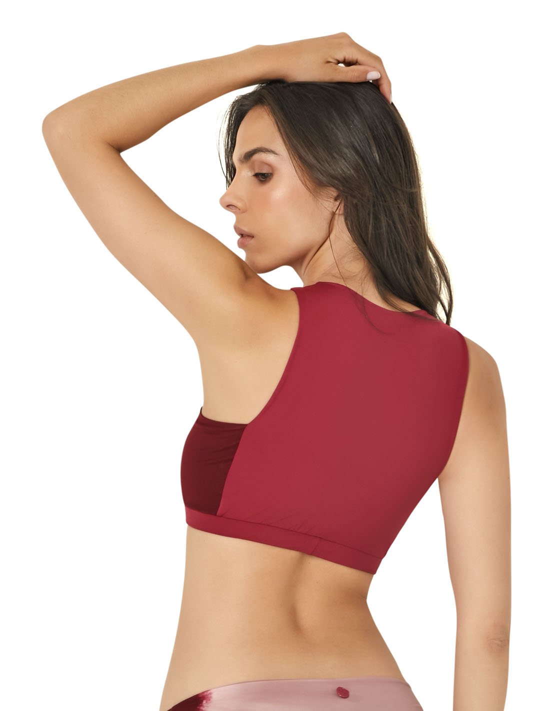 Top Burgundy. Bikini Top In Burgundy. Entreaguas