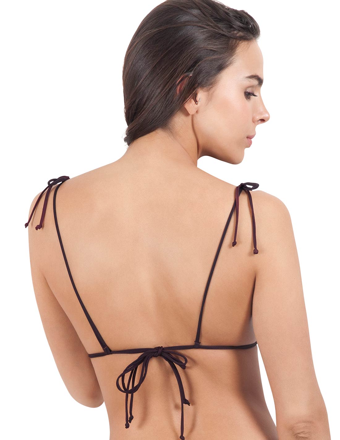 Aquarius Top. Hand-Dyed Tie Side Bikini Top In Solstice Galaxy. Entreaguas