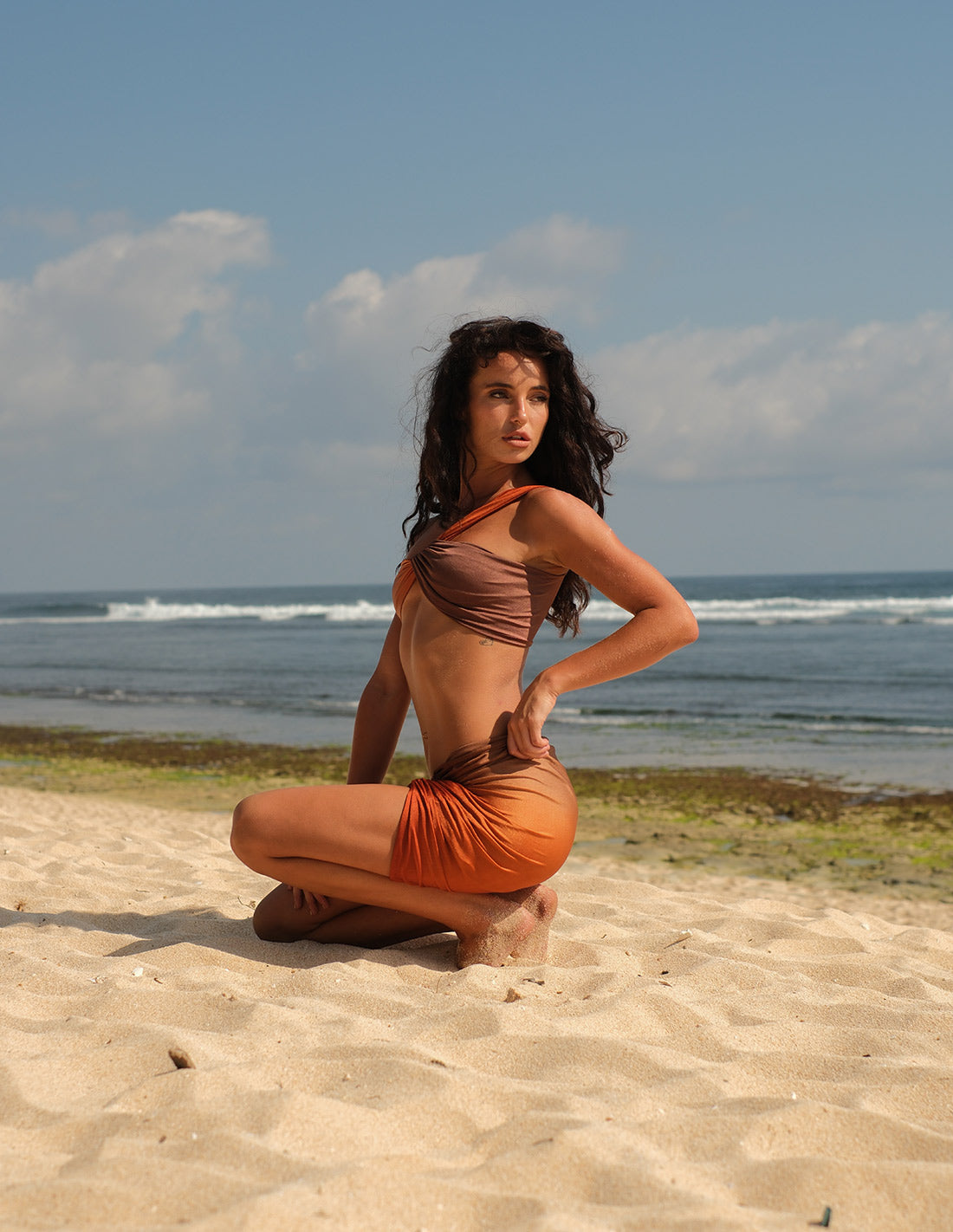 Lia Skirt Brown + Ochre