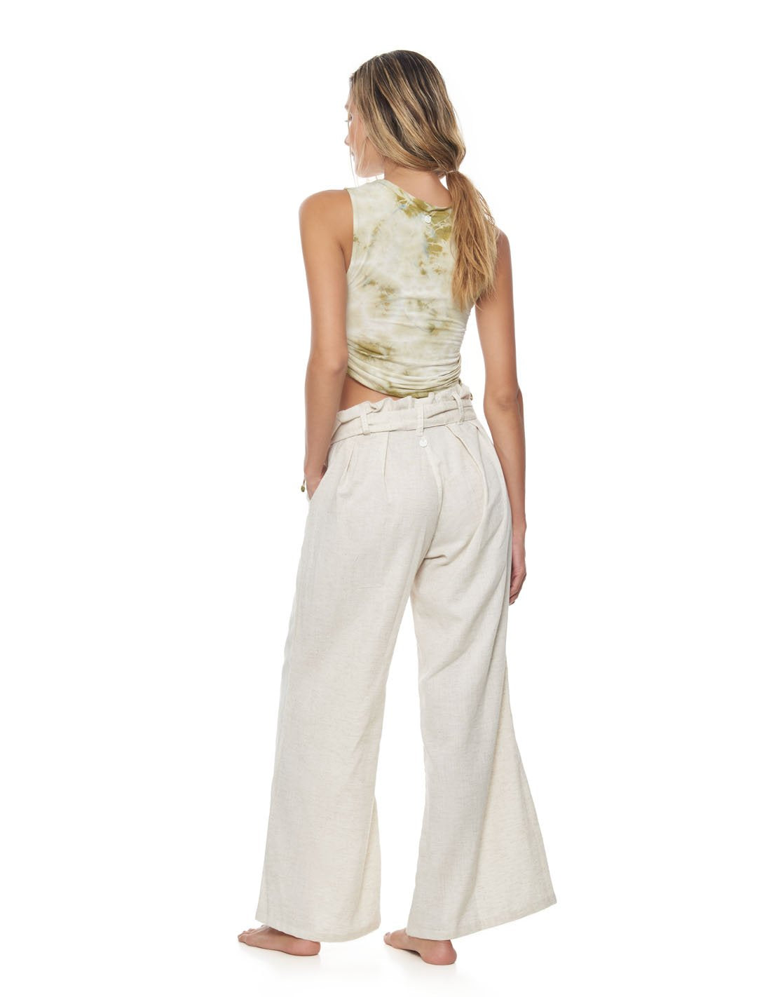 Mara Pant Ivory. Beach Pant In Ivory. Entreaguas