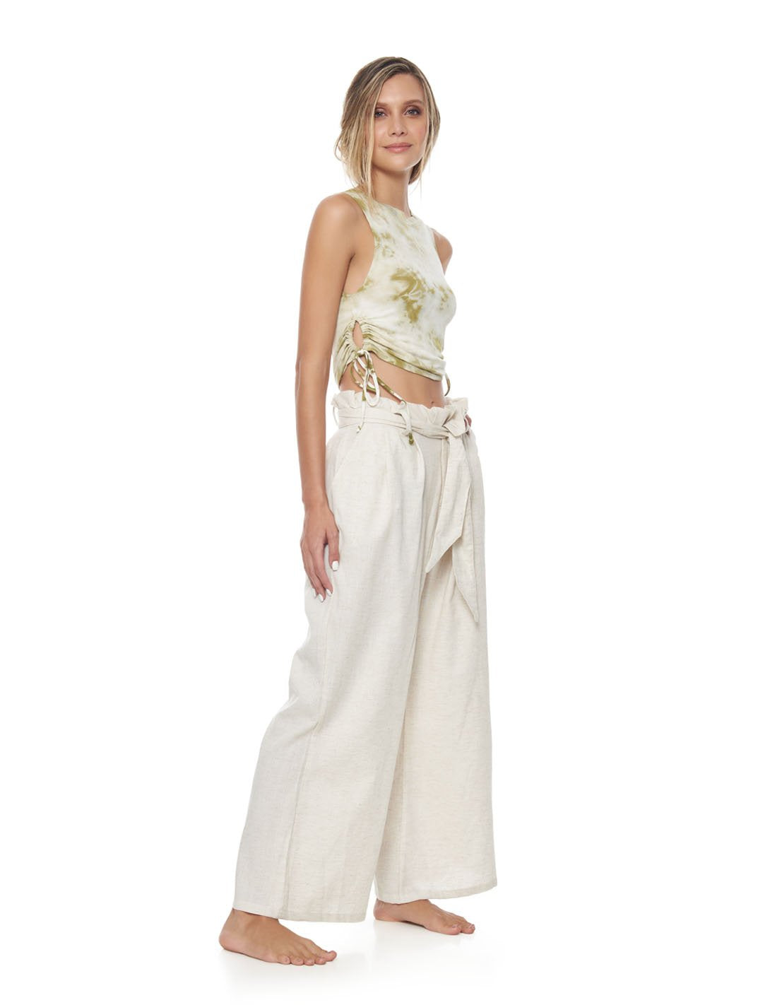 Mara Pant Ivory. Beach Pant In Ivory. Entreaguas