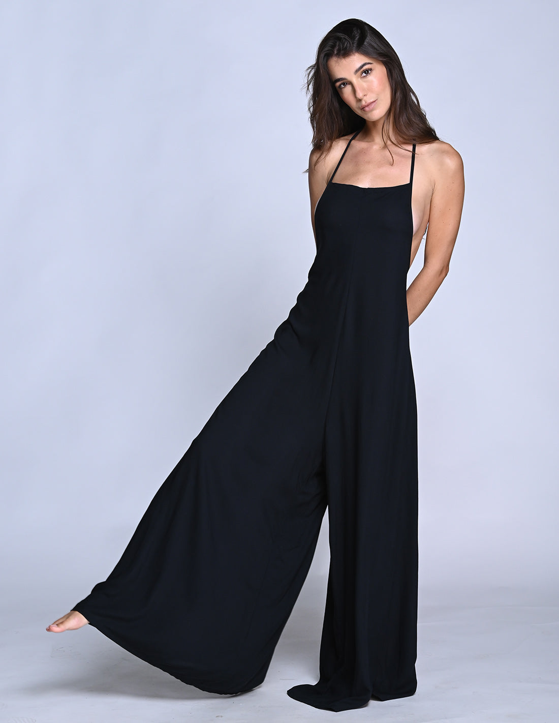 Trail Romper Black. Romper In Black