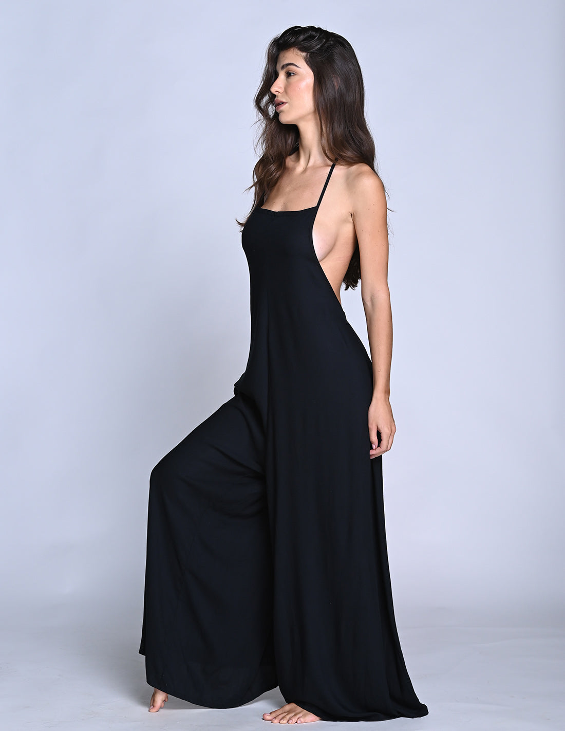 Trail Romper Black. Romper In Black