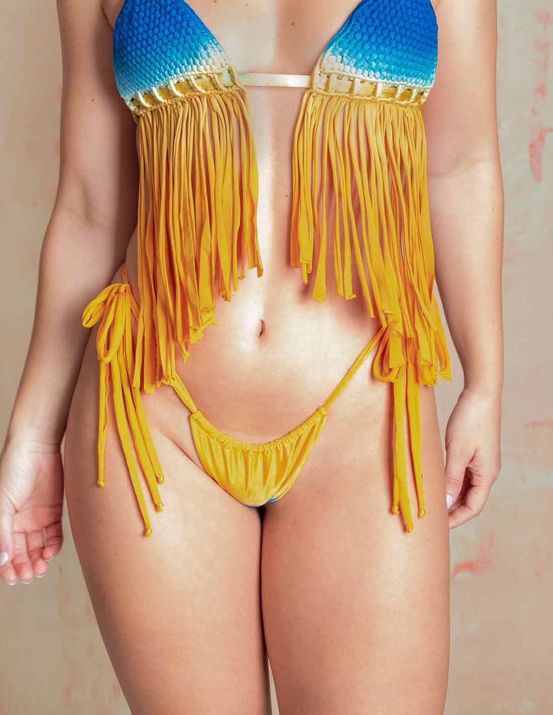 Orbit Bottom Uyuni. Hand-Dyed Bikini Bottom In Uyuni. Entreaguas