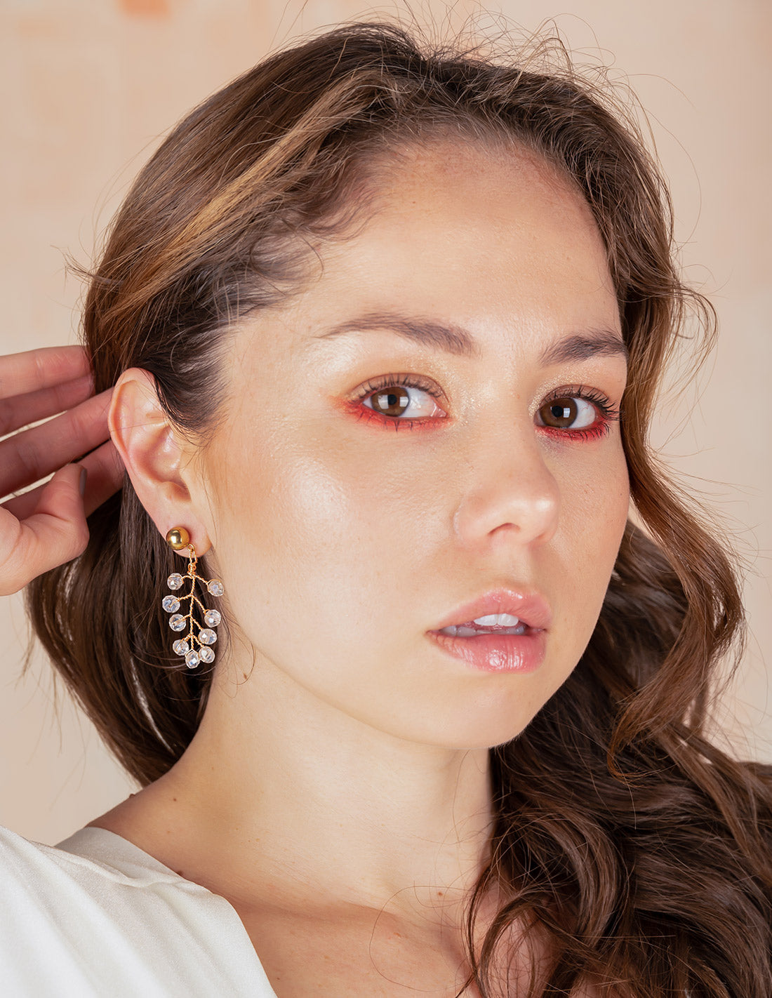 Briar Murano Earring Crystal. Earring In Crystal. Entreaguas