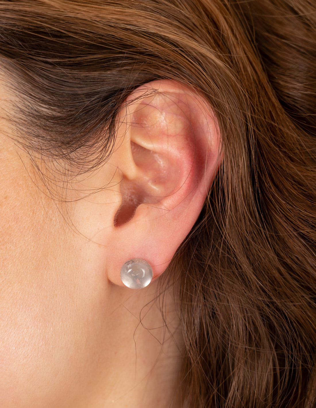 Eden Earring Rose Quartz. Earring In Rose Quartz. Entreaguas