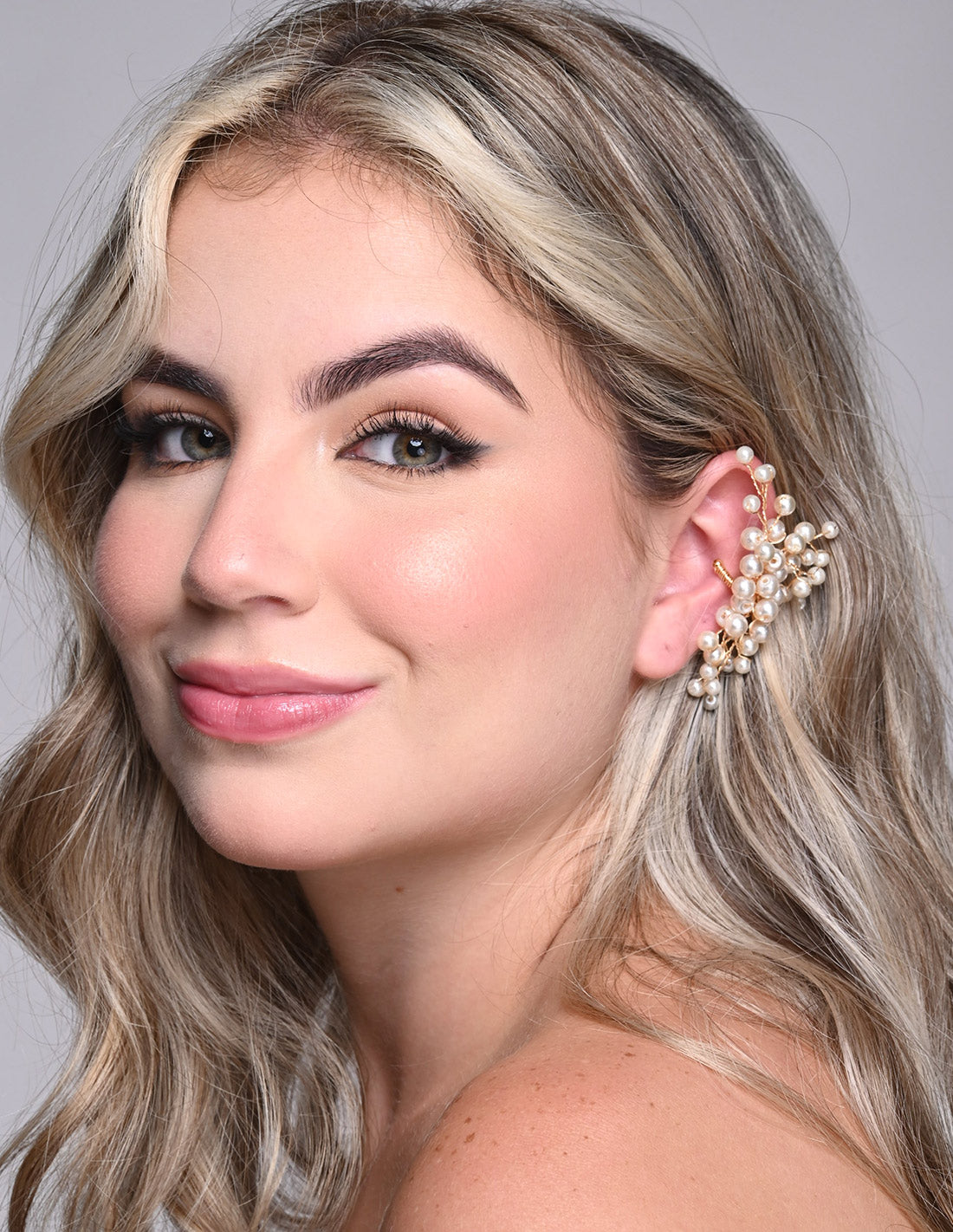 Glimmer Ear Cuff Ivory. Ear Cuff In Ivory
