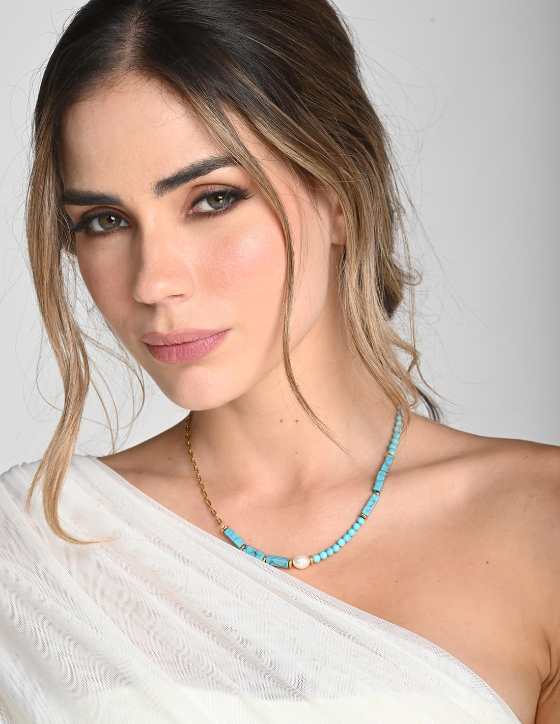 Lalita Necklace Turquesa + Blue. Necklace In Turquesa + Blue