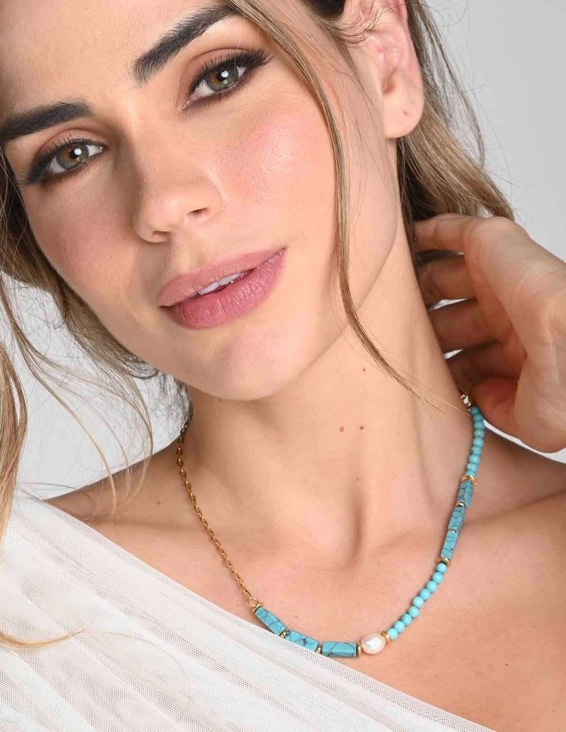 Lalita Necklace Turquesa + Blue. Necklace In Turquesa + Blue