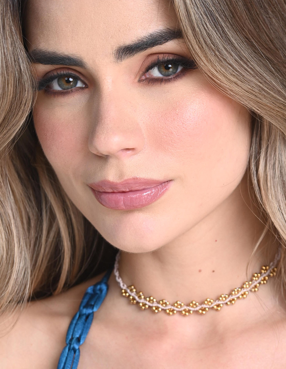 Nayara Choker Pink Rose. Choker In Pink Rose