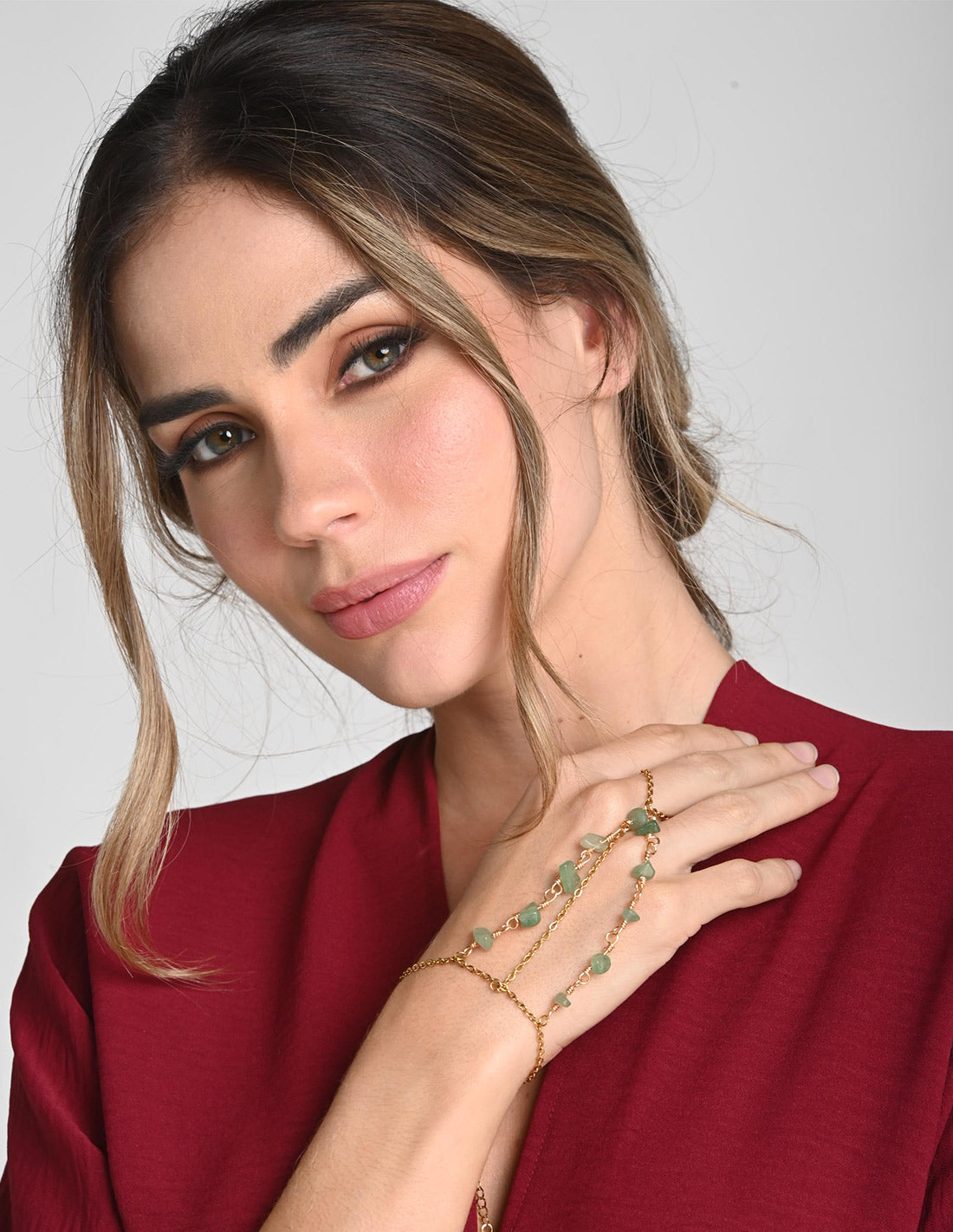 Indira Handle Aventurina + Green. Handle In Aventurina + Green