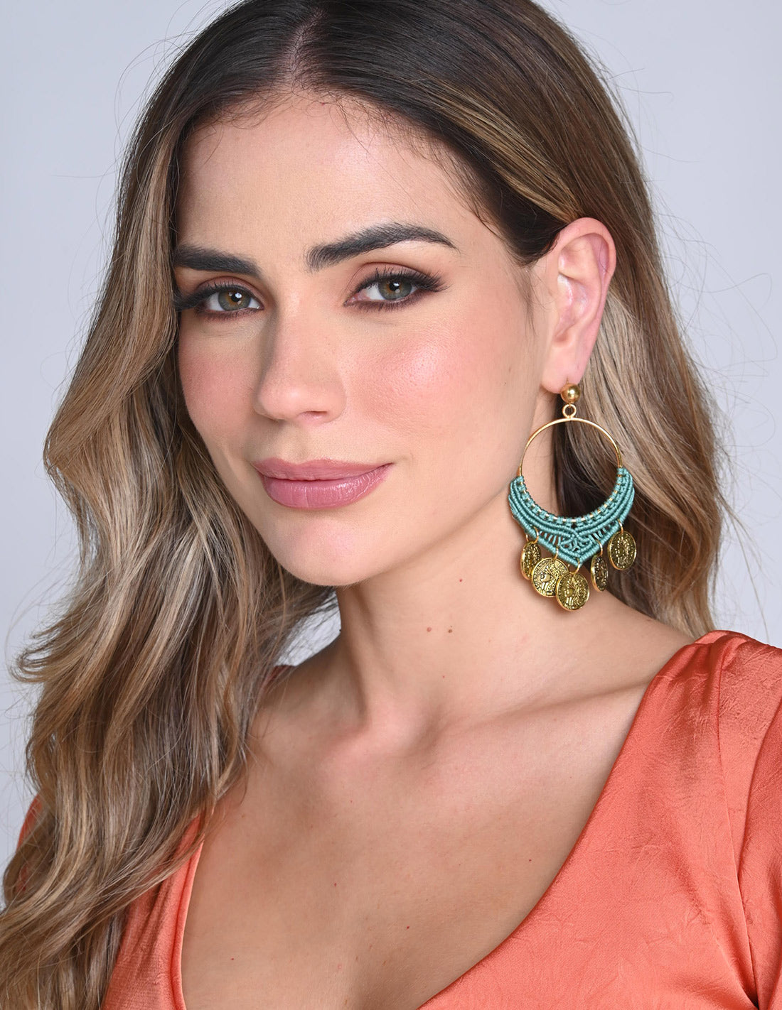 Asha Earring Mint Green. Earring In Mint Green