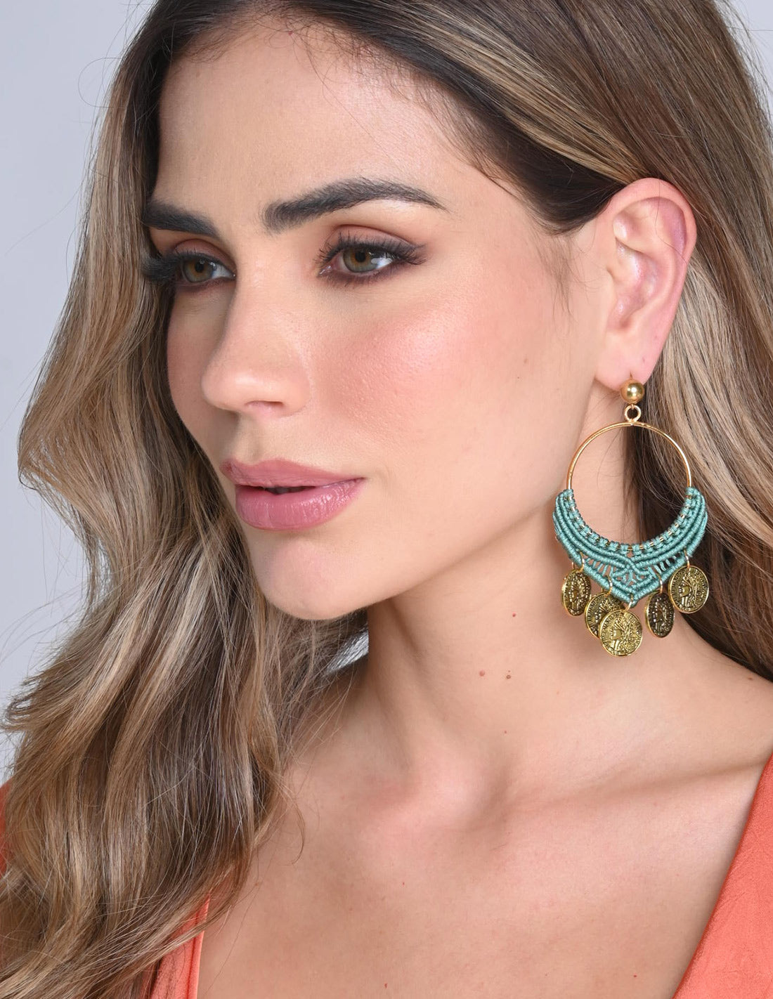 Asha Earring Mint Green. Earring In Mint Green