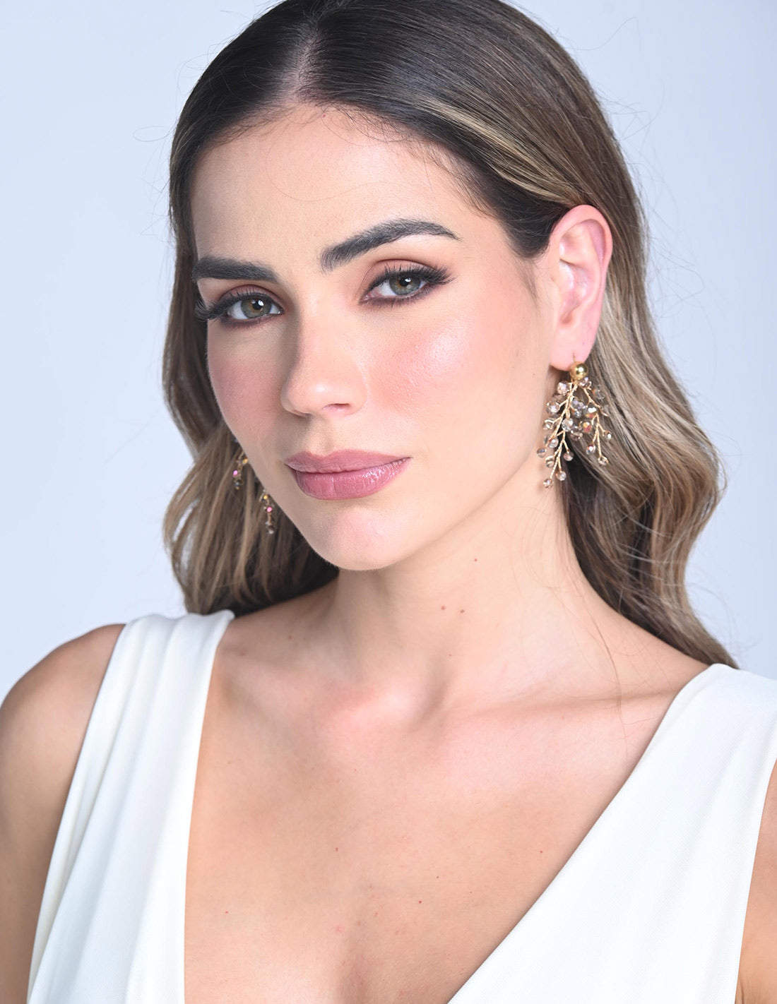 Elara Earring Ochre Tornasol. Earring In Ochre Tornasol