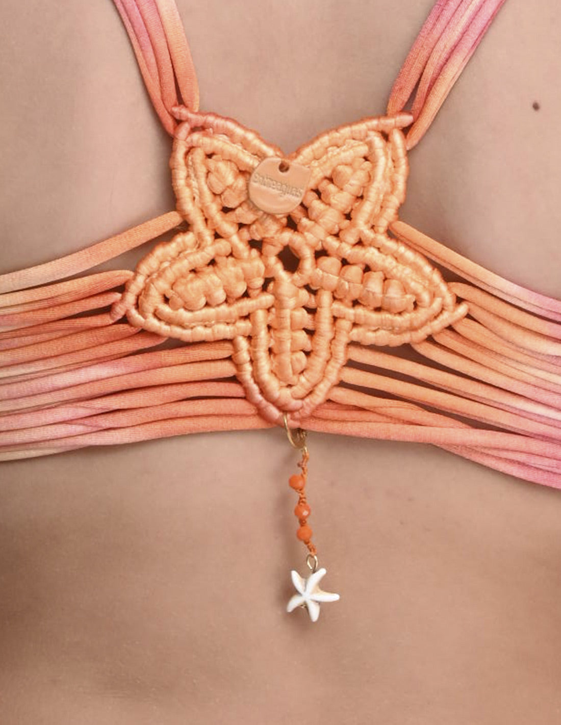 Olar Charm Orange + Ivory. Charm In Orange + Ivory