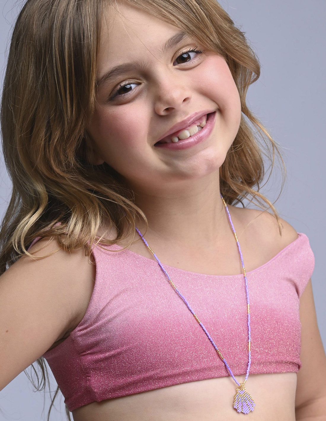 Caria Necklace Lilac. Necklace In Lilac