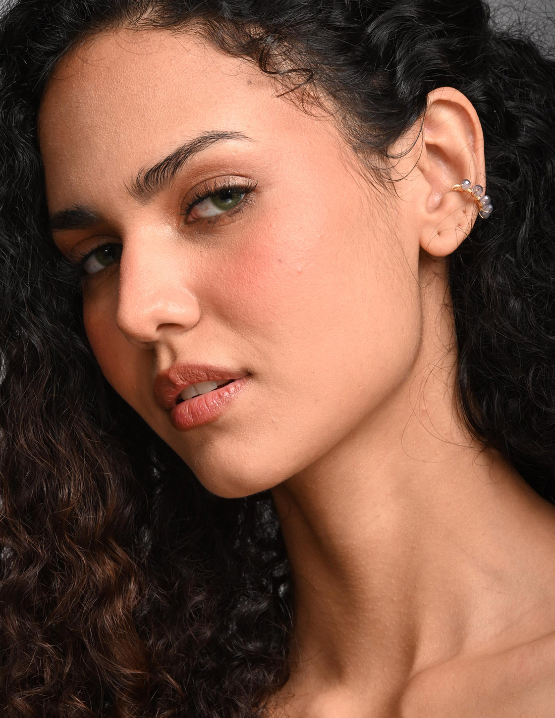 Jazmin Ear Cuff Lilac Tornasol. Ear Cuff In Lilac Tornasol