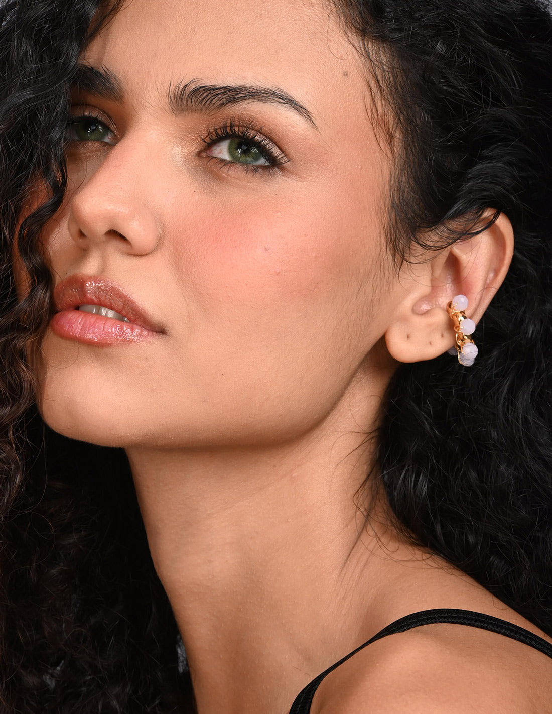 Coil Murano Ear Cuff Pink. Ear Cuff In Pink