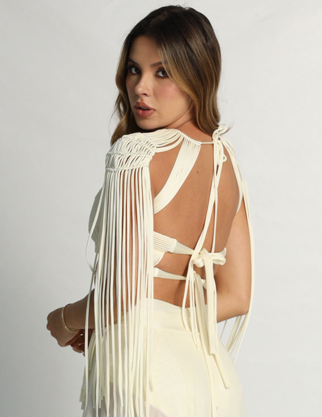 Guerrera Crop Top Ivory