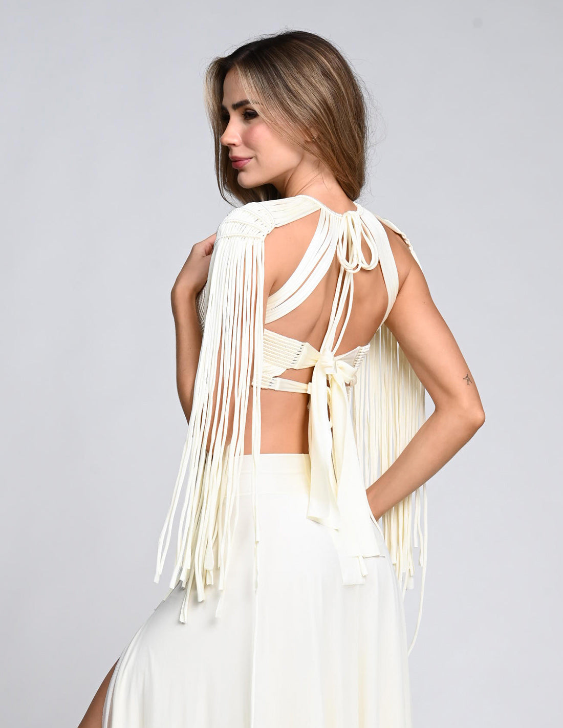 Guerrera Crop Top Ivory