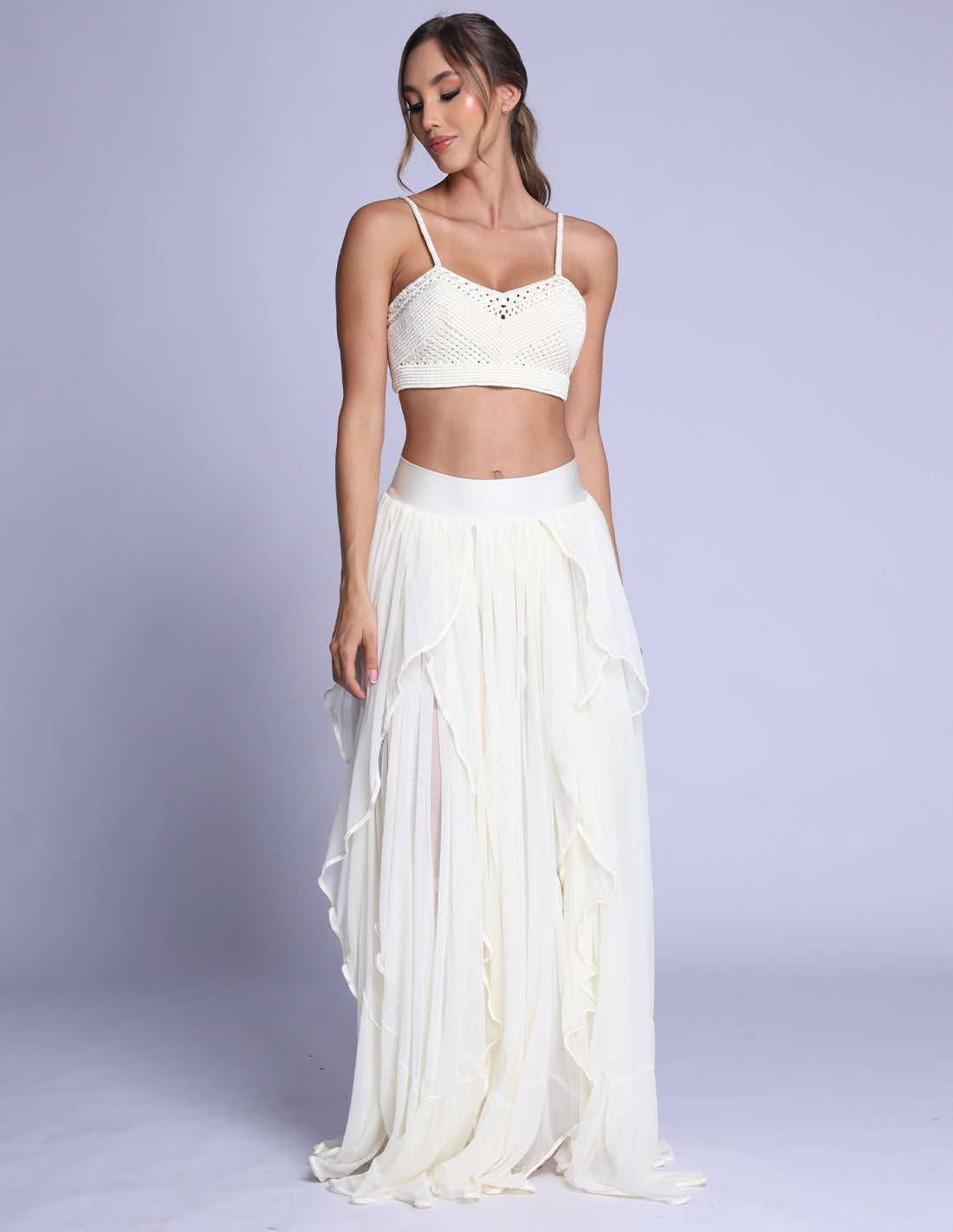 Petalos Skirt Ivory