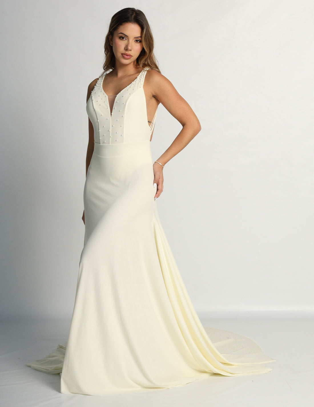 Petale Dress With Pearls