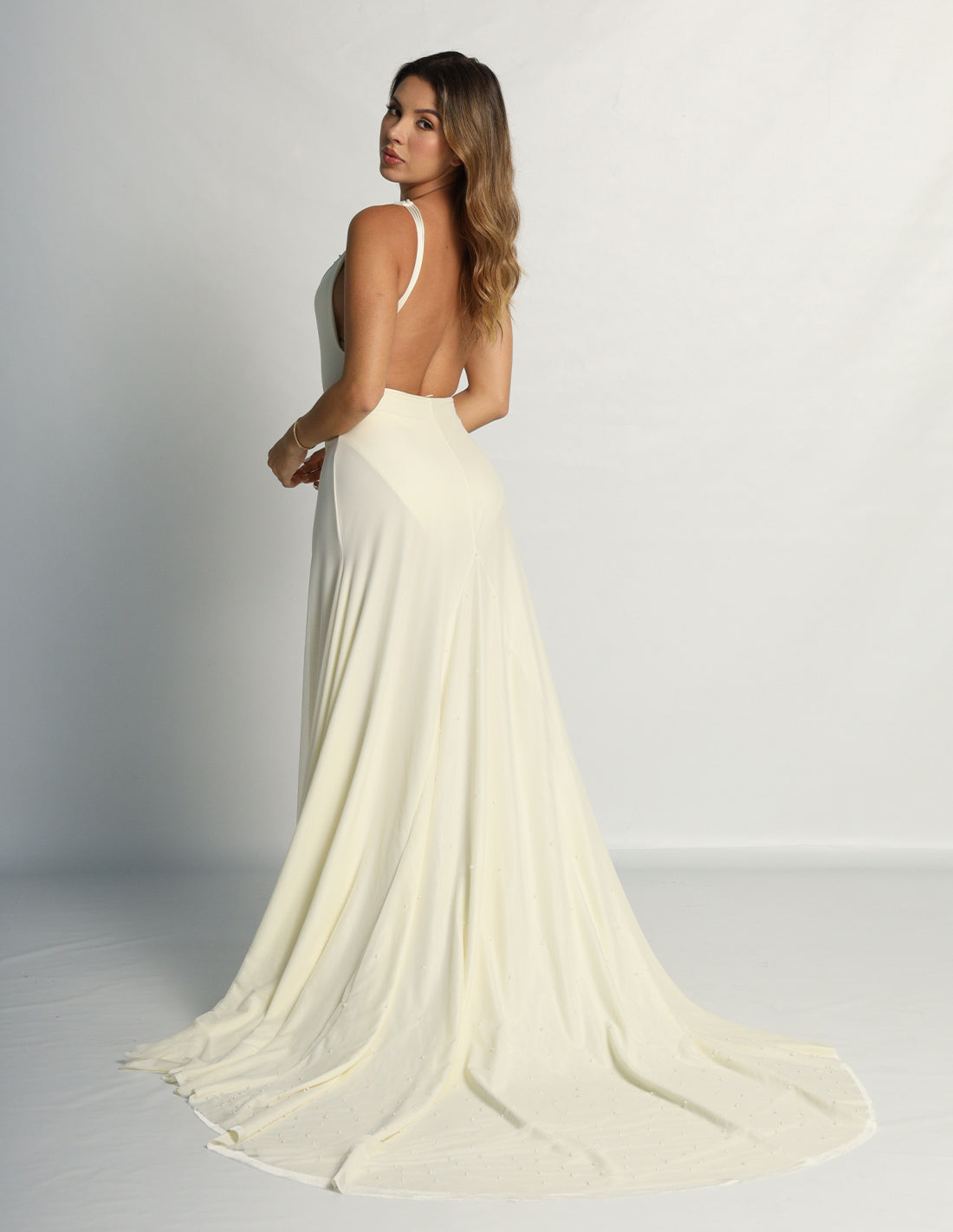 Petale Dress With Pearls