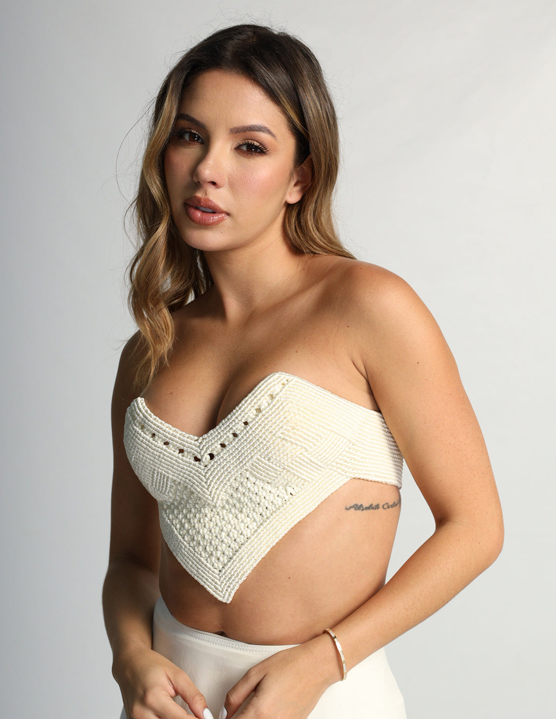 Pikoe Crop Top Ivory