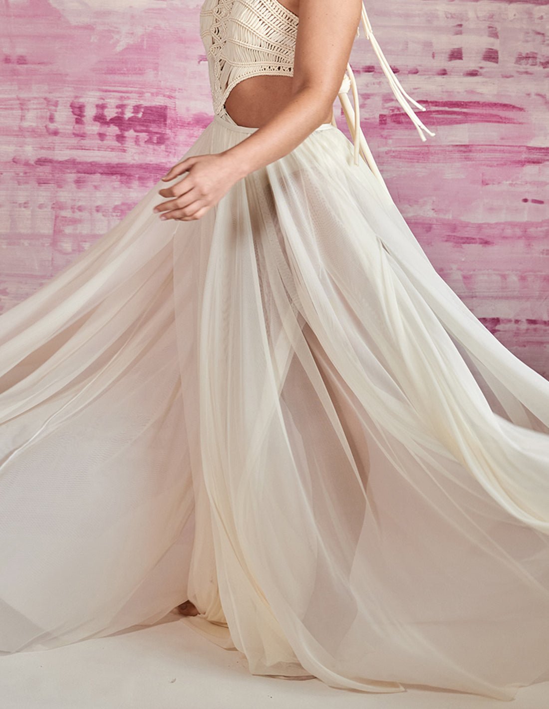 Air Skirt Ivory - Skirt - Entreaguas Wearable Art