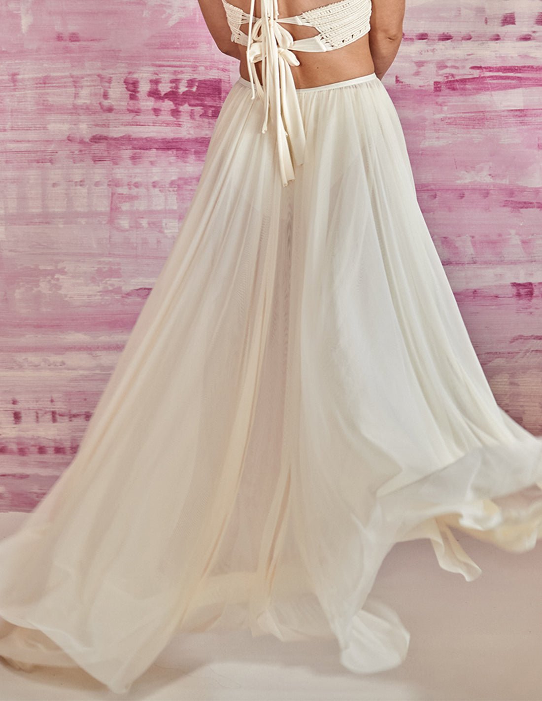 Air Skirt Ivory - Skirt - Entreaguas Wearable Art