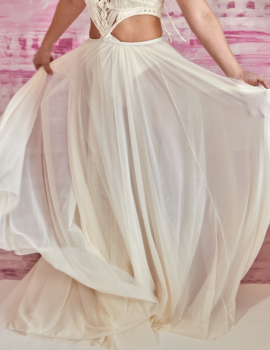 Air Skirt Ivory - Skirt - Entreaguas Wearable Art