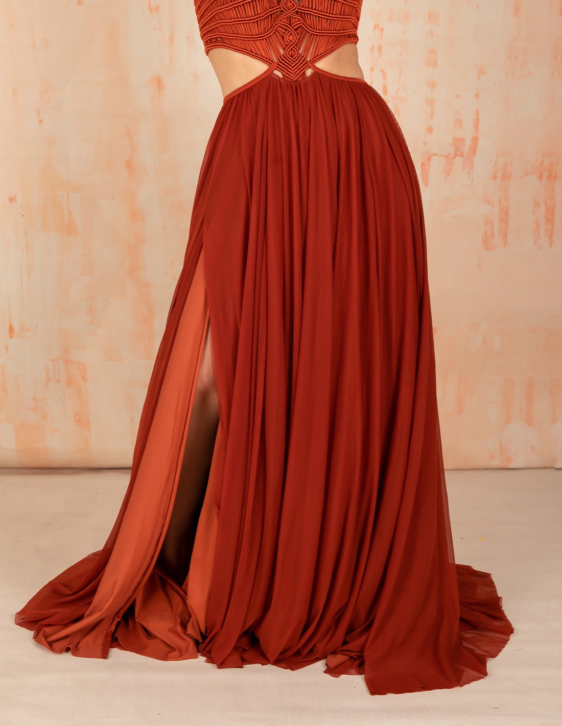 Air Skirt Ochre - Skirt - Entreaguas Wearable Art