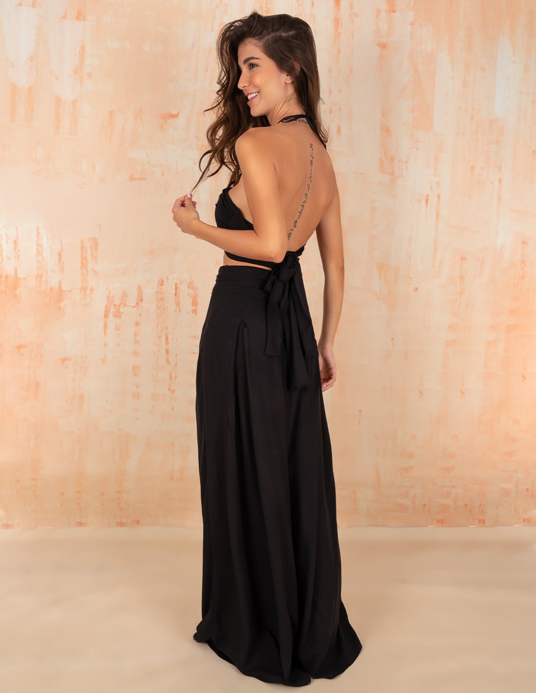 Hot Sand Top Black - Top - Entreaguas Wearable Art