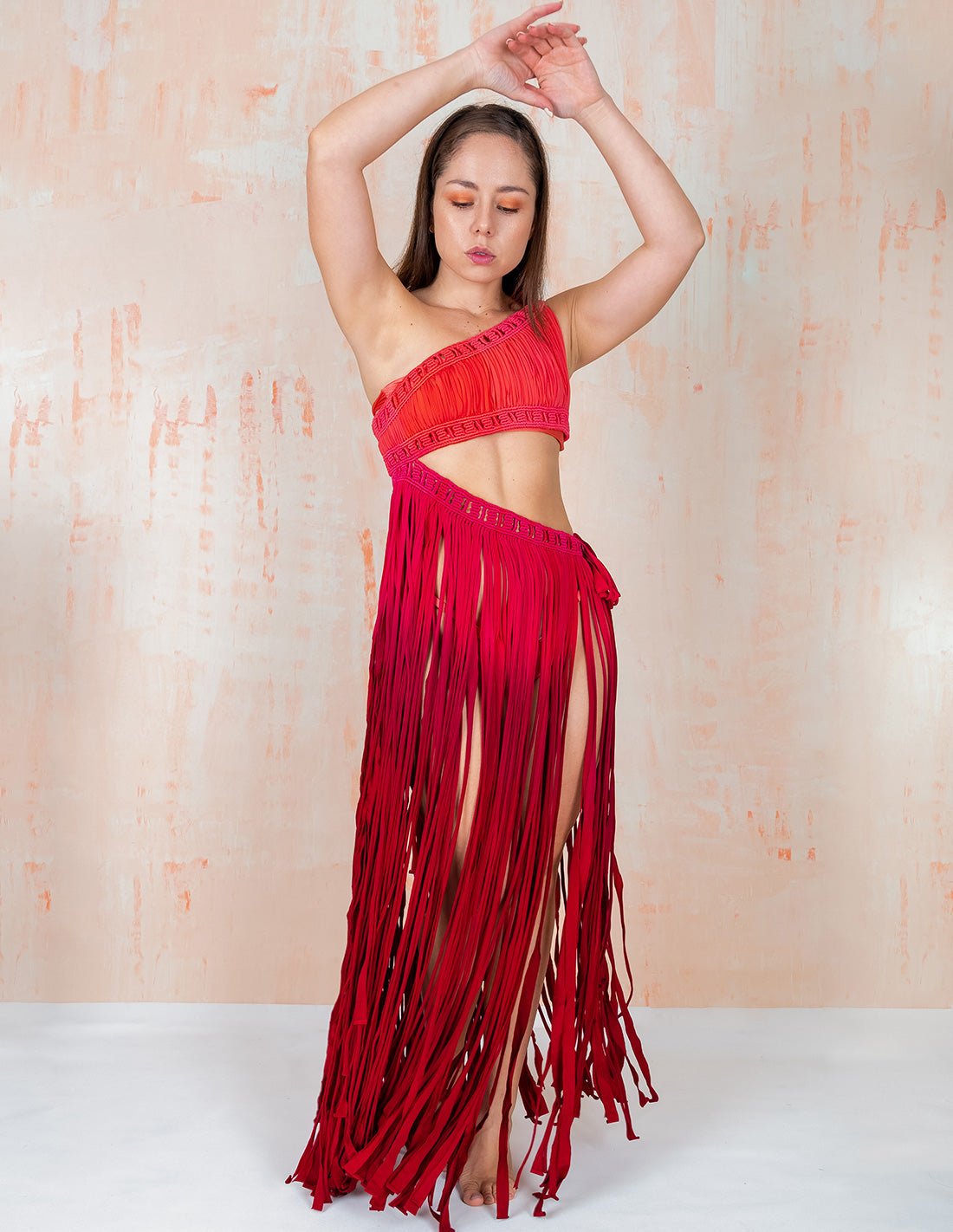 Jony Dress Fuchsia - Dress - Entreaguas Wearable Art