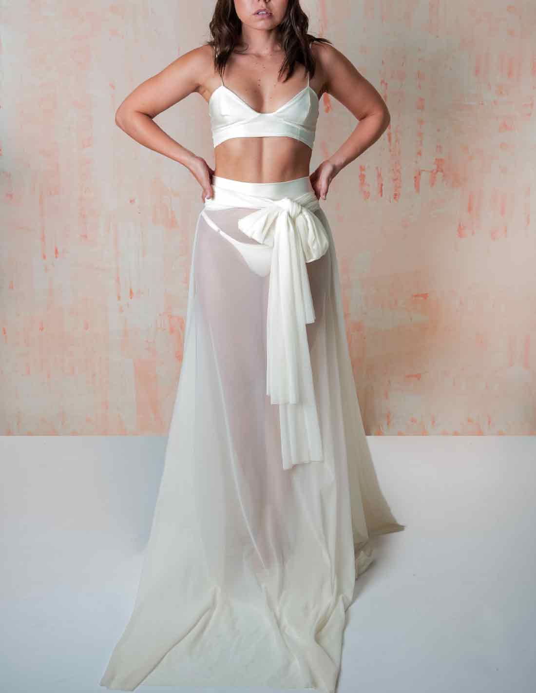 Ocean Tail Ivory - Tail - Entreaguas Wearable Art