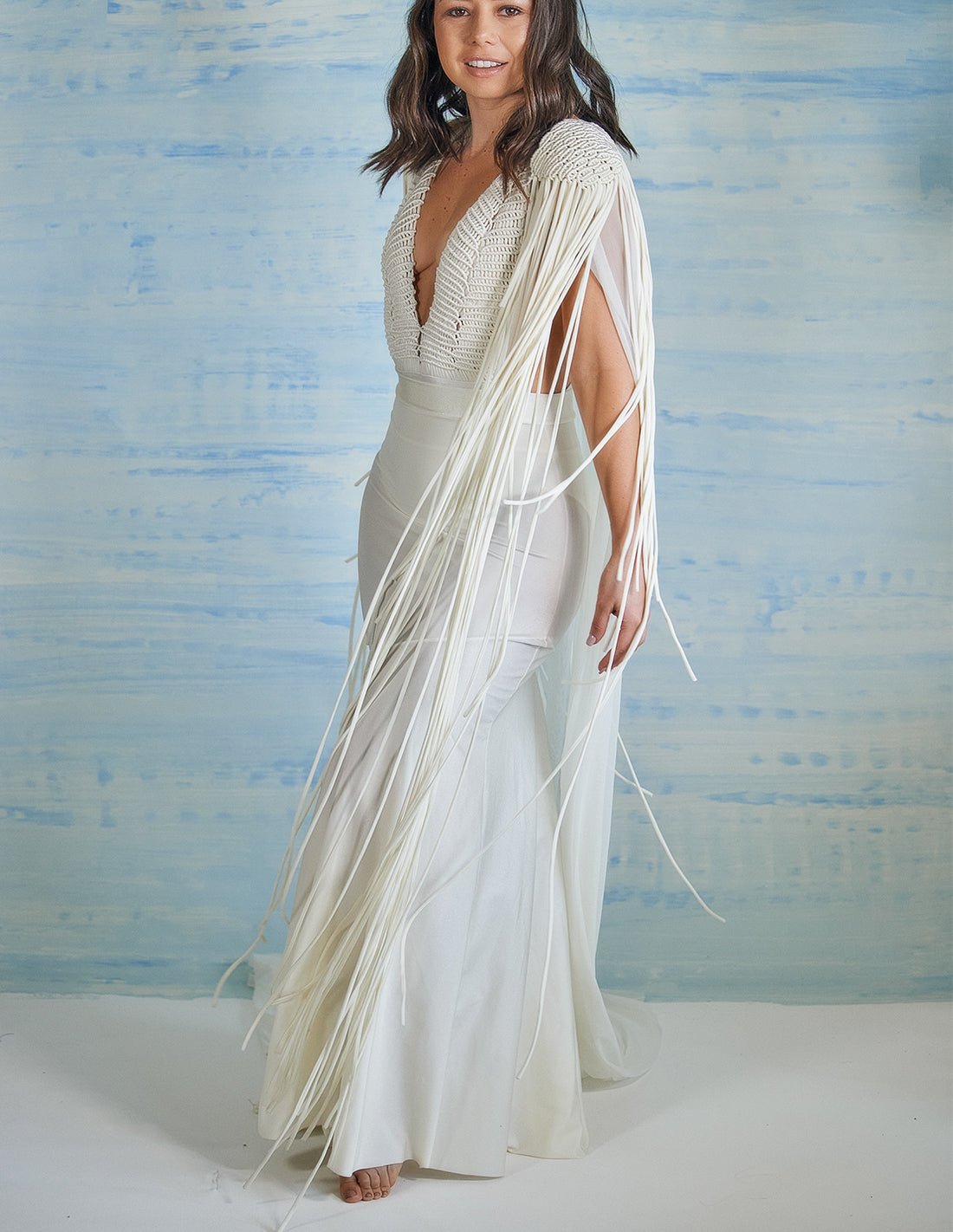 Opalo Skirt Ivory - Skirt - Entreaguas Wearable Art